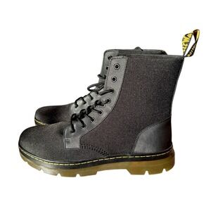 Dr. Martens Boots Mens 14 COMBS TECH Black Nylon Lace Up Combat NEW without‎ Box